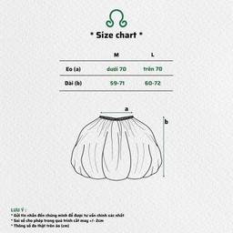 chân váy BÚP BÊ LẺ có thể mặc thành áo quây
